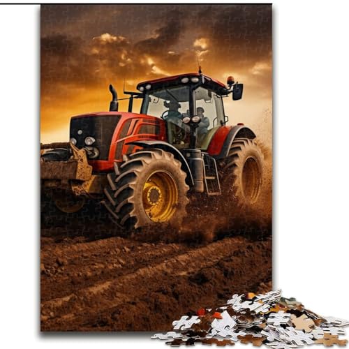 Puzzle 1000 Teile für Erwachsene Traktor-Anbaugeräte-Puzzle, anspruchsvolles Denkspiel für Teenager, Spaß für den Familienspieleabend (Größe: 26x38cm) von LGSHENG