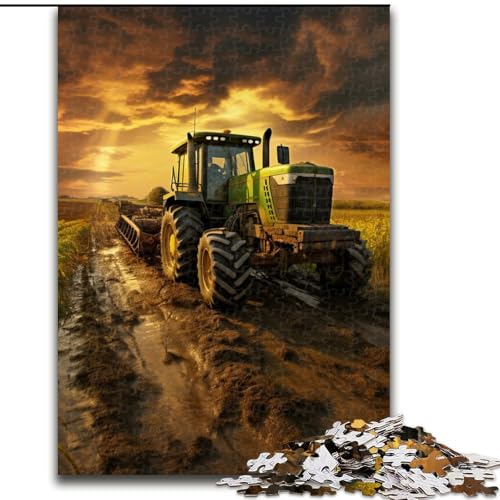 Puzzle 1000 Teile für Erwachsene Traktorgeräte Puzzle Pädagogisches Denkspiel, Künstlerische Heim- und Bürodekoration, Alter 14+ (Größe: 26x38cm) von LGSHENG