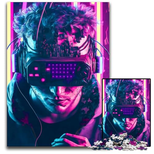 Puzzle 1000 Teile für Erwachsene VR-Gamer Holzpuzzle Denkspiel, Interaktives Familienspiel, Geeignet für Kinder ab 14 Jahren 50x75CM/19,68x29,52 Zoll Puzzle 1000 Teile für Erwachsene VR-Gamer Holzpuzzle Denkspiel, Interaktives Familienspiel, Geeignet für Kinder ab 14 Jahren 50x75CM/19,68x29,52 Zoll von LGSHENG