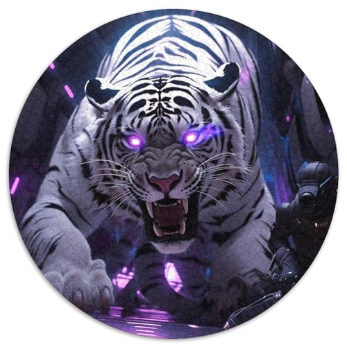 Puzzle für 1000 Teile, Art Tigers, 1000-teiliges Puzzle für Erwachsene, unmögliche pädagogische Heimdekoration, Spiele und Geschenke (67,5 x 67,5 cm) von LGSHENG