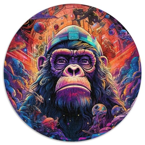 Puzzle für 1000 Teile, Bunte Gorillas, 1000-teiliges Puzzle für Erwachsene, unmögliche pädagogische Heimdekoration, Spiele und Geschenke (67,5 x 67,5 cm) von LGSHENG