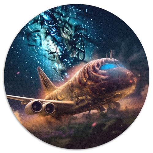 Puzzle für 1000 Teile, Galaxie-Flugzeuge, 1000-teiliges Puzzle für Erwachsene, unmögliche pädagogische Heimdekoration, Spiele und Geschenke (67,5 x 67,5 cm) von LGSHENG