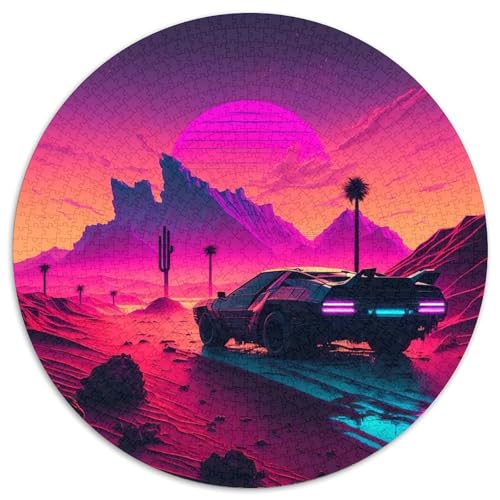 Puzzle für 1000 Teile, Neonauto, 1000-teiliges Puzzle für Erwachsene, unmögliche pädagogische Heimdekoration, Spiele und Geschenke (67,5 x 67,5 cm) von LGSHENG