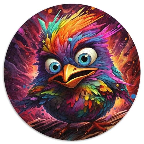 Puzzle für 1000 Teile, Psychedelic Chick, 1000-teiliges Puzzle für Erwachsene, unmögliche pädagogische Heimdekoration, Spiele und Geschenke (67,5 x 67,5 cm) von LGSHENG