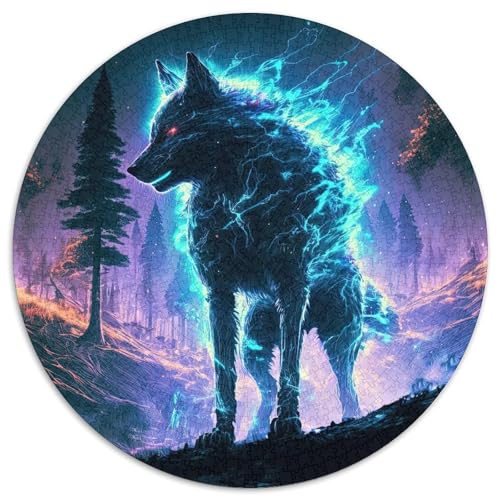 Puzzle für 1000 Teile, Spirit Wolf, 1000-teiliges Puzzle für Erwachsene, unmögliche pädagogische Heimdekoration, Spiele und Geschenke (67,5 x 67,5 cm) von LGSHENG