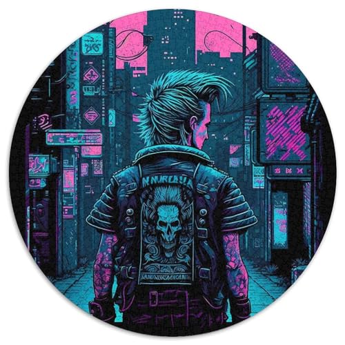 Puzzle für 1000 Teile, Street Punk, 1000-teiliges Puzzle für Erwachsene, unmögliche pädagogische Heimdekoration, Spiele und Geschenke (67,5 x 67,5 cm) von LGSHENG