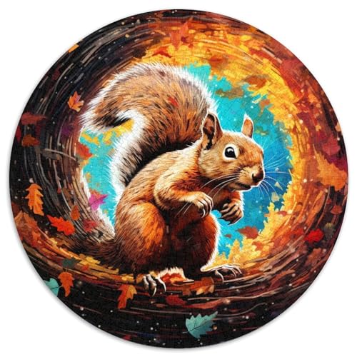 Puzzle für 1000 Teile, Tier-Eichhörnchen, 1000-teiliges Puzzle für Erwachsene, unmögliche pädagogische Heimdekoration, Spiele und Geschenke (67,5 x 67,5 cm) von LGSHENG