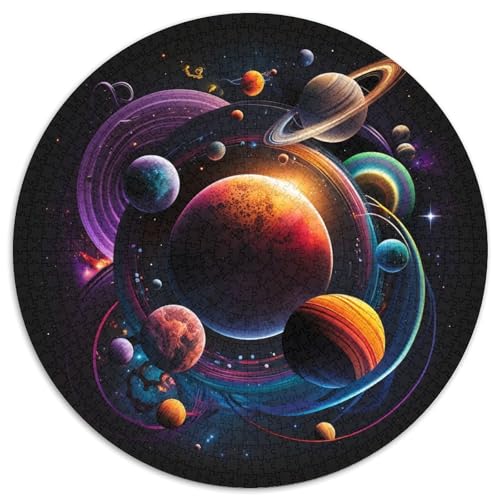 Puzzle für 1000 Teile, Weltraumplanet, 1000-teiliges Puzzle für Erwachsene, unmögliche pädagogische Heimdekoration, Spiele und Geschenke (67,5 x 67,5 cm) von LGSHENG