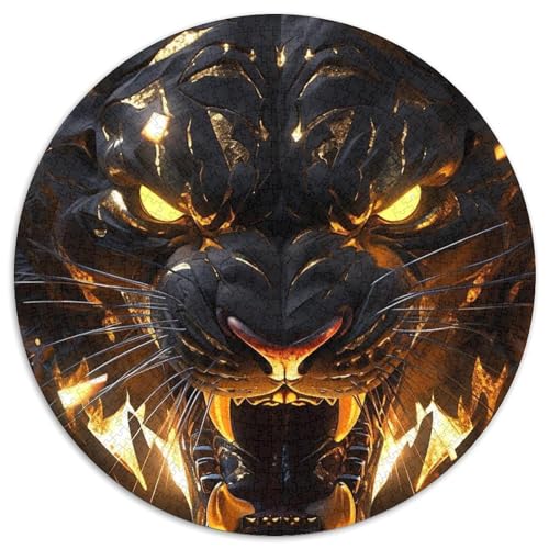 Puzzle für Erwachsene, 1000 Golden Tigers Puzzles für Erwachsene, anspruchsvolles DIY-Denkspiel, perfektes Familienspiel oder dekoratives Geschenk, 67,5 x 67,5 cm von LGSHENG