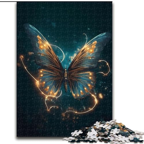 Puzzle für Erwachsene, 1000 Schmetterlings-Beleuchtungspuzzle, kreatives Familienspiel und Heimdekoration, Teenager (Größe: 26x38cm) von LGSHENG