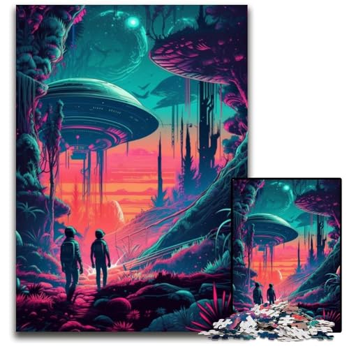 Puzzle für Erwachsene, 1000 Teile, „Entdecken Sie UFOs“, farbenfrohe Heimdekoration und interaktives Familienspiel, 50x75cm Puzzle für Erwachsene, 1000 Teile, „Entdecken Sie UFOs“, farbenfrohe Heimdekoration und interaktives Familienspiel, 50x75cm von LGSHENG