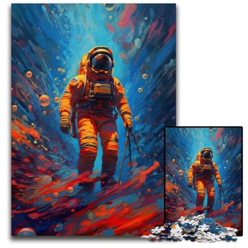 Puzzle für Erwachsene, 1000 Teile, „I Am in Space“, Puzzle für Erwachsene, hochschwieriges Denkspiel für Jugendliche, 26x38cm Puzzle für Erwachsene, 1000 Teile, „I Am in Space“, Puzzle für Erwachsene, hochschwieriges Denkspiel für Jugendliche, 26x38cm von LGSHENG