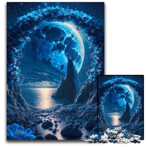 Puzzle für Erwachsene, 1000 Teile, „Unter dem Mondlicht“, Puzzle für Erwachsene, hochschwieriges Denkspiel für Jugendliche, 26x38cm Puzzle für Erwachsene, 1000 Teile, „Unter dem Mondlicht“, Puzzle für Erwachsene, hochschwieriges Denkspiel für Jugendliche, 26x38cm von LGSHENG