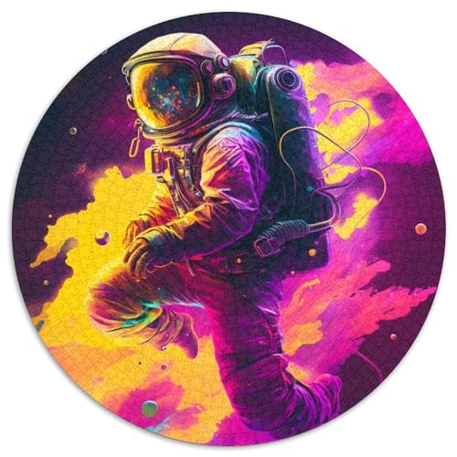 Puzzle für Erwachsene, 1000 Teile, Astronauten-Rundpuzzle, Denksportspiel, interaktives Familienspiel, geeignet für Kinder ab 14 Jahren, 67,5 x 67,5 cm Puzzle für Erwachsene, 1000 Teile, Astronauten-Rundpuzzle, Denksportspiel, interaktives Familienspiel, geeignet für Kinder ab 14 Jahren, 67,5 x 67,5 cm von LGSHENG