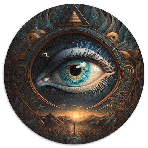 Puzzle für Erwachsene, 1000 Teile, Augen-Puzzle aus Karton, perfekt für Halloween, Weihnachten, Geburtstagsgeschenk, 67,5 x 67,5 cm von LGSHENG