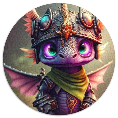 Puzzle für Erwachsene, 1000 Teile, Baby-Drache, Kartonpuzzle, perfekt für Halloween, Weihnachten, Geburtstagsgeschenk, 67,5 x 67,5 cm von LGSHENG