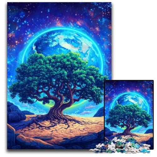 Puzzle für Erwachsene, 1000 Teile, Baum des Lebens, Puzzle für Erwachsene, hochschwieriges Denkspiel für Jugendliche, 50x75cm Puzzle für Erwachsene, 1000 Teile, Baum des Lebens, Puzzle für Erwachsene, hochschwieriges Denkspiel für Jugendliche, 50x75cm von LGSHENG