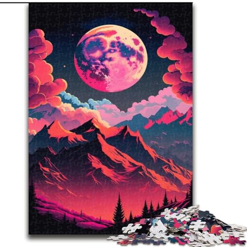 Puzzle für Erwachsene, 1000 Teile, Berglandschaftspuzzle, Familienaktivitätsspiel für Teenager, anspruchsvolles Denkspiel (Größe: 26x38cm) von LGSHENG