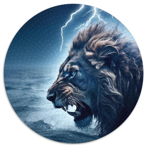 Puzzle für Erwachsene, 1000 Teile, Blitzsturm-Löwe, Kartonpuzzle, Denkspiel für Teenager, 67,5 x 67,5 cm Puzzle für Erwachsene, 1000 Teile, Blitzsturm-Löwe, Kartonpuzzle, Denkspiel für Teenager, 67,5 x 67,5 cm von LGSHENG
