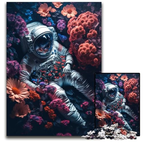 Puzzle für Erwachsene, 1000 Teile, Blumen-Astronauten-Puzzle für Erwachsene, schwieriges Denkspiel für Jugendliche, 26x38cm Puzzle für Erwachsene, 1000 Teile, Blumen-Astronauten-Puzzle für Erwachsene, schwieriges Denkspiel für Jugendliche, 26x38cm von LGSHENG