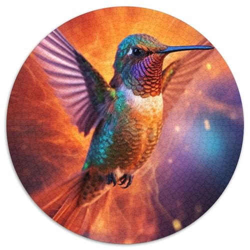 Puzzle für Erwachsene, 1000 Teile, Bunte Kolibri-Puzzles aus Pappe, perfekt für Halloween, Weihnachten, Geburtstagsgeschenk, 67,5 x 67,5 cm von LGSHENG