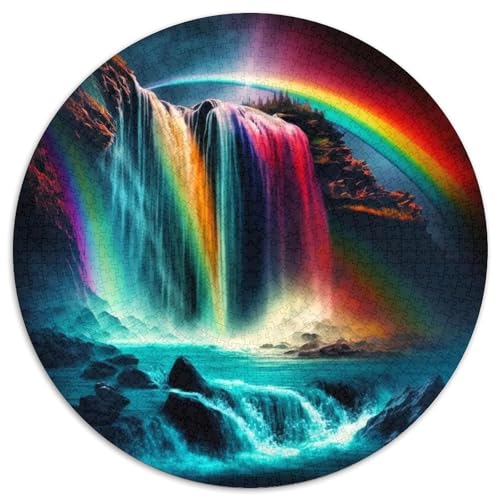 Puzzle für Erwachsene, 1000 Teile, Bunte Wasserfall-Puzzles aus Pappe, perfekt für Halloween, Weihnachten, Geburtstagsgeschenk, 67,5 x 67,5 cm von LGSHENG