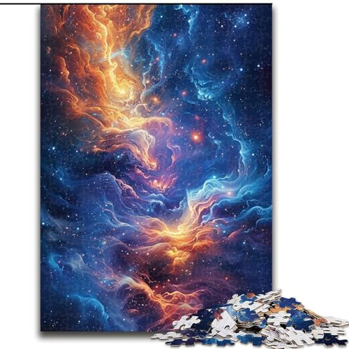 Puzzle für Erwachsene, 1000 Teile, Bunte Wolkenexplosion, interaktives Familienspiel, DIY-Heimdekor, Gehirn-Herausforderung, Geschenk (Größe: 26x38cm) von LGSHENG