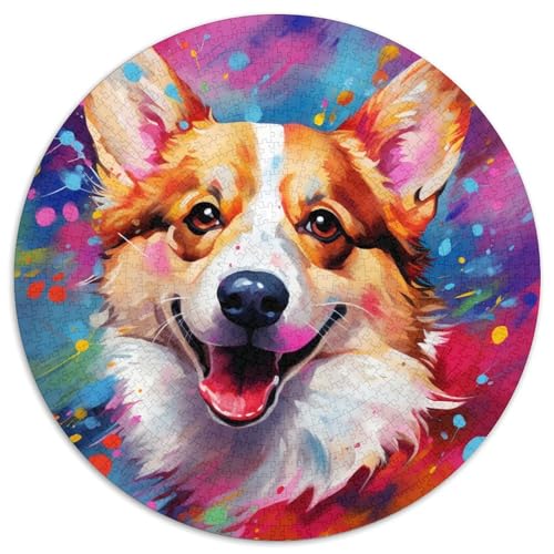 Puzzle für Erwachsene, 1000 Teile, Corgi-Rundpuzzle, Familieninteraktion und Gehirntraining, Familienaktivitäts-Herausforderung, 67,5 x 67,5 cm Puzzle für Erwachsene, 1000 Teile, Corgi-Rundpuzzle, Familieninteraktion und Gehirntraining, Familienaktivitäts-Herausforderung, 67,5 x 67,5 cm von LGSHENG