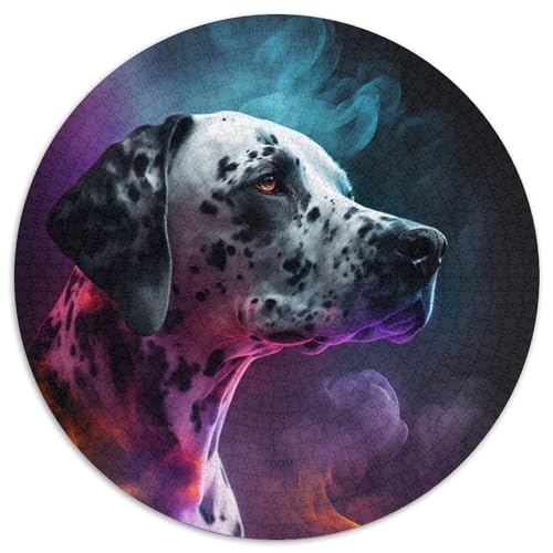 Puzzle für Erwachsene, 1000 Teile, Dalmatinernebel, rund, Papierpuzzle, Familieninteraktion und lustiges Geschenk, lebendiges abstraktes Design, 67,5 x 67,5 cm Puzzle für Erwachsene, 1000 Teile, Dalmatinernebel, rund, Papierpuzzle, Familieninteraktion und lustiges Geschenk, lebendiges abstraktes Design, 67,5 x 67,5 cm von LGSHENG