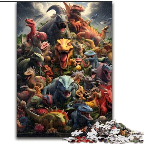 Puzzle für Erwachsene, 1000 Teile, Dinosaurierwelt, anspruchsvolles Denkspiel, Familienaktivität, Heimdekoration, (Größe: 26x38cm) von LGSHENG