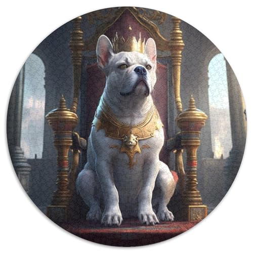 Puzzle für Erwachsene, 1000 Teile, Dog King, Papppuzzle, perfekt für Halloween, Weihnachten, Geburtstagsgeschenk, 67,5 x 67,5 cm von LGSHENG