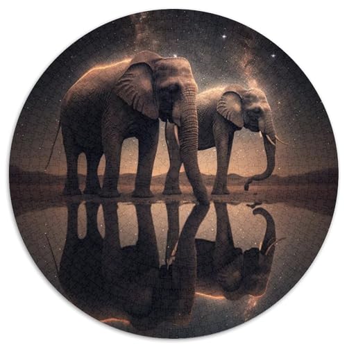 Puzzle für Erwachsene, 1000 Teile, Elefanten-Puzzle für Erwachsene, interaktives Familienspiel, DIY-Heimdekoration, Gehirn-Herausforderung, Geschenk, 67,5 x 67,5 cm Puzzle für Erwachsene, 1000 Teile, Elefanten-Puzzle für Erwachsene, interaktives Familienspiel, DIY-Heimdekoration, Gehirn-Herausforderung, Geschenk, 67,5 x 67,5 cm von LGSHENG