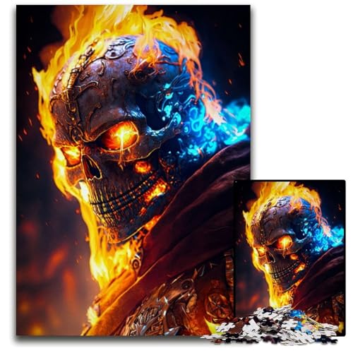 Puzzle für Erwachsene, 1000 Teile, FEUERDÄMON, Unmögliches Puzzle für Erwachsene, Ideal für Familienspaß, Entspannung, 26x38cm von LGSHENG