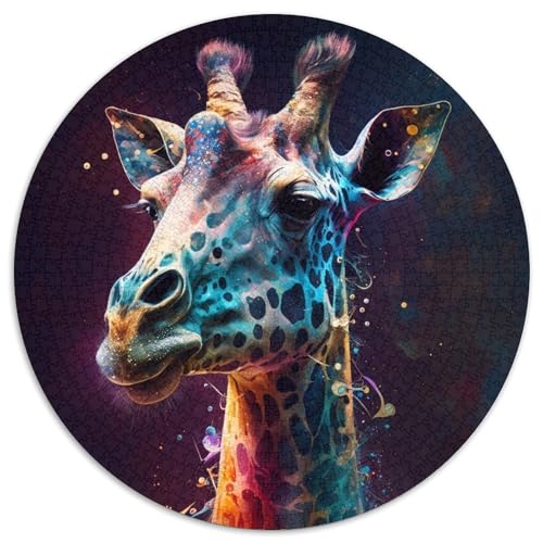 Puzzle für Erwachsene, 1000 Teile, Fantasie-Giraffe, Kartonpuzzle, Denkspiel für Teenager, 67,5 x 67,5 cm von LGSHENG