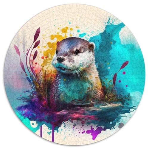 Puzzle für Erwachsene, 1000 Teile, Fantasie-Otter, Kartonpuzzle, farbenfrohe Heimdekoration und interaktives Familienspiel, 67,5 x 67,5 cm Puzzle für Erwachsene, 1000 Teile, Fantasie-Otter, Kartonpuzzle, farbenfrohe Heimdekoration und interaktives Familienspiel, 67,5 x 67,5 cm von LGSHENG