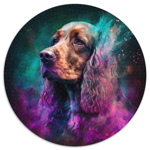 Puzzle für Erwachsene, 1000 Teile, Fantasy Cocker Spaniel, Papppuzzle, perfekt für Halloween, Weihnachten, Geburtstagsgeschenk, 67,5 x 67,5 cm von LGSHENG