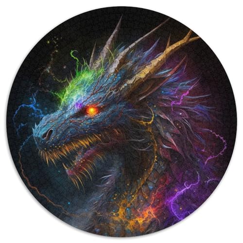 Puzzle für Erwachsene, 1000 Teile, Fantasy-Drache, Kartonpuzzle, perfekt für Halloween, Weihnachten, Geburtstagsgeschenk, 67,5 x 67,5 cm von LGSHENG