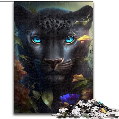 Puzzle für Erwachsene, 1000 Teile, Fantasy-Puzzle Black Panther für Teenager, Spieleabend mit der Familie, Geschenkidee für die knifflige Herausforderung (Größe: 26x38cm) von LGSHENG