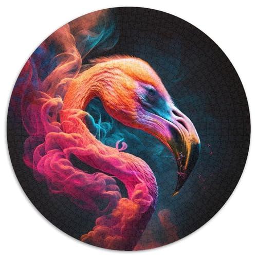 Puzzle für Erwachsene, 1000 Teile, Flamingo-Papierpuzzle, interaktives Familienspiel, Denksportaufgabe, Geschenk, Lernspielzeug (67,5 x 67,5 cm) von LGSHENG