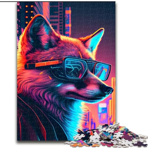 Puzzle für Erwachsene, 1000 Teile, Fuchs-Puzzle, pädagogisches Denkspiel, künstlerische Heim- und Bürodekoration, ab 14 Jahren (Größe: 26x38cm) von LGSHENG