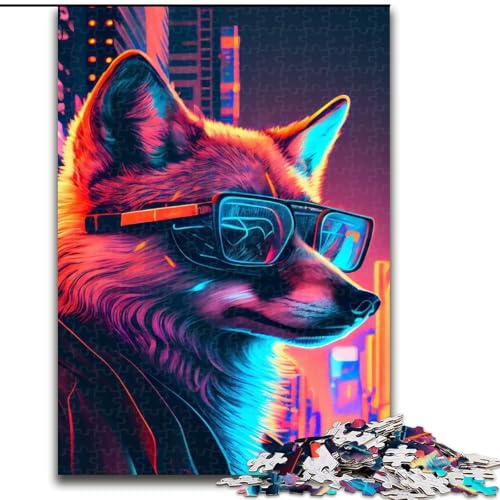 Puzzle für Erwachsene, 1000 Teile, Fuchs-Puzzle, pädagogisches Denkspiel, künstlerische Heim- und Bürodekoration, ab 14 Jahren (Größe: 50x75cm) von LGSHENG