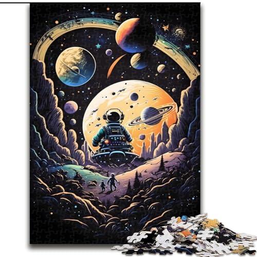 Puzzle für Erwachsene, 1000 Teile, Galaktisches Abenteuer-Puzzle, pädagogisches Denkspiel, künstlerische Heim- und Bürodekoration, ab 14 Jahren (Größe: 26x38cm) von LGSHENG