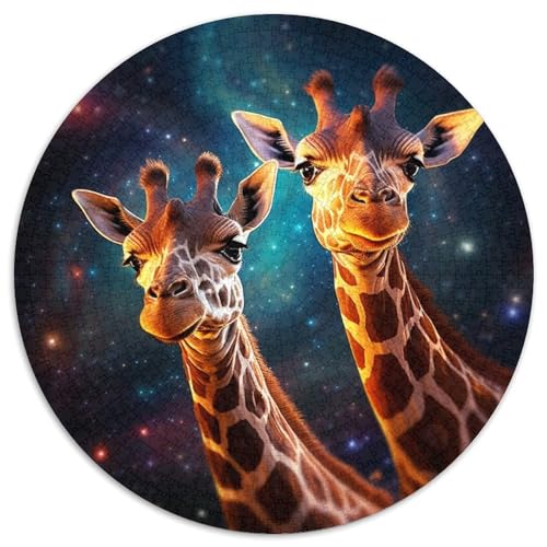 Puzzle für Erwachsene, 1000 Teile, Galaxie-Giraffe, 1000-teiliges Puzzle für Erwachsene, ideales Weihnachts- oder Geburtstagsgeschenk, Partyspiel-Spielzeug (67,5 x 67,5 cm) von LGSHENG