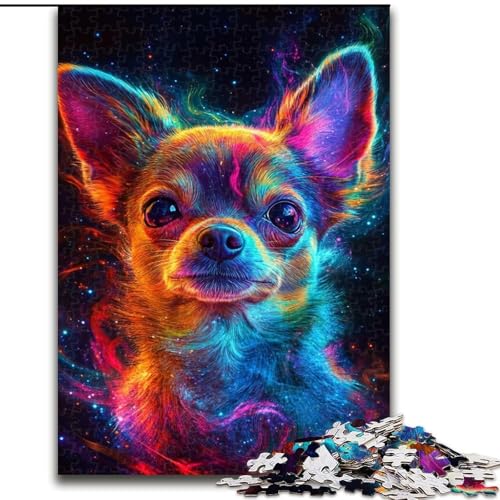Puzzle für Erwachsene, 1000 Teile, Galaxie-Hunde-Puzzle, pädagogisches Denkspiel, künstlerische Heim- und Bürodekoration, ab 14 Jahren (Größe: 26x38cm) von LGSHENG