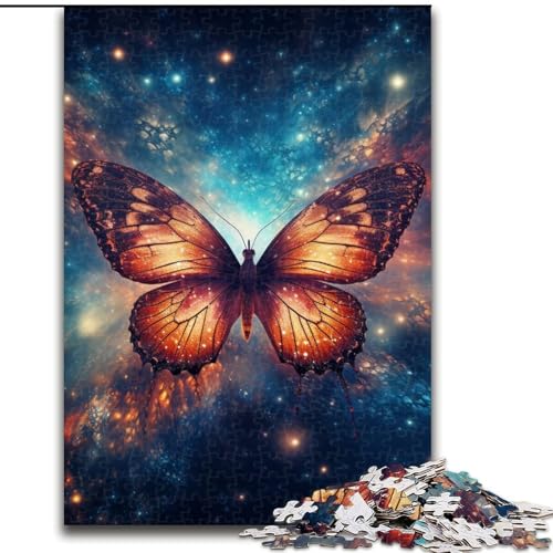 Puzzle für Erwachsene, 1000 Teile, Galaxie-Schmetterlings-Puzzle, anspruchsvolles Denkspiel für Teenager, Spaß für den Spieleabend mit der Familie (Größe: 50x75cm) von LGSHENG