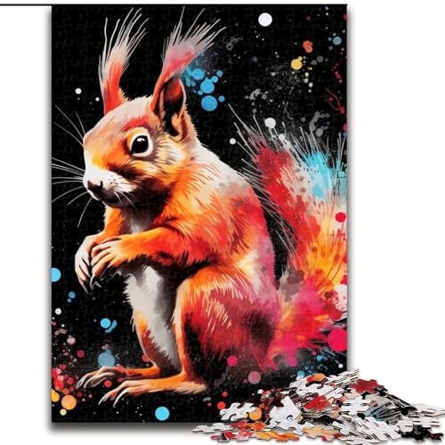 Puzzle für Erwachsene, 1000 Teile, Galaxien-Eichhörnchen-Puzzle, anspruchsvolles Denkspiel für Teenager, perfekt als Heimdekoration oder Geschenk (Größe: 26x38cm) von LGSHENG