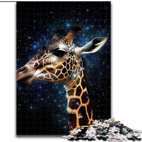 Puzzle für Erwachsene, 1000 Teile, Galaxien-Giraffen-Puzzle, anspruchsvolles Denkspiel für Teenager, perfekt als Heimdekoration oder Geschenk (Größe: 50x75cm) von LGSHENG