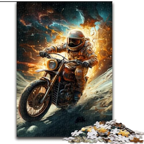 Puzzle für Erwachsene, 1000 Teile, Galaxy-Motorradrennen-Puzzle, Familienspielabend, herausforderndes und lohnendes visuelles Erlebnis (Größe: 26x38cm) von LGSHENG