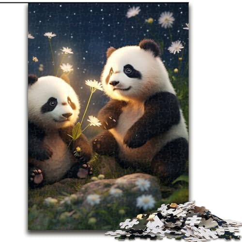 Puzzle für Erwachsene, 1000 Teile, Galaxy Panda Puzzle, anspruchsvolles Denkspiel für Teenager, perfekt als Heimdekoration oder Geschenk (Größe: 26x38cm) von LGSHENG