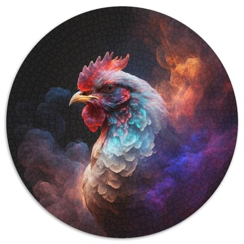 Puzzle für Erwachsene, 1000 Teile, Hühnernebel, rund, Denksportspiel, interaktives Familienspiel, geeignet für Kinder ab 14 Jahren, 67,5 x 67,5 cm Puzzle für Erwachsene, 1000 Teile, Hühnernebel, rund, Denksportspiel, interaktives Familienspiel, geeignet für Kinder ab 14 Jahren, 67,5 x 67,5 cm von LGSHENG